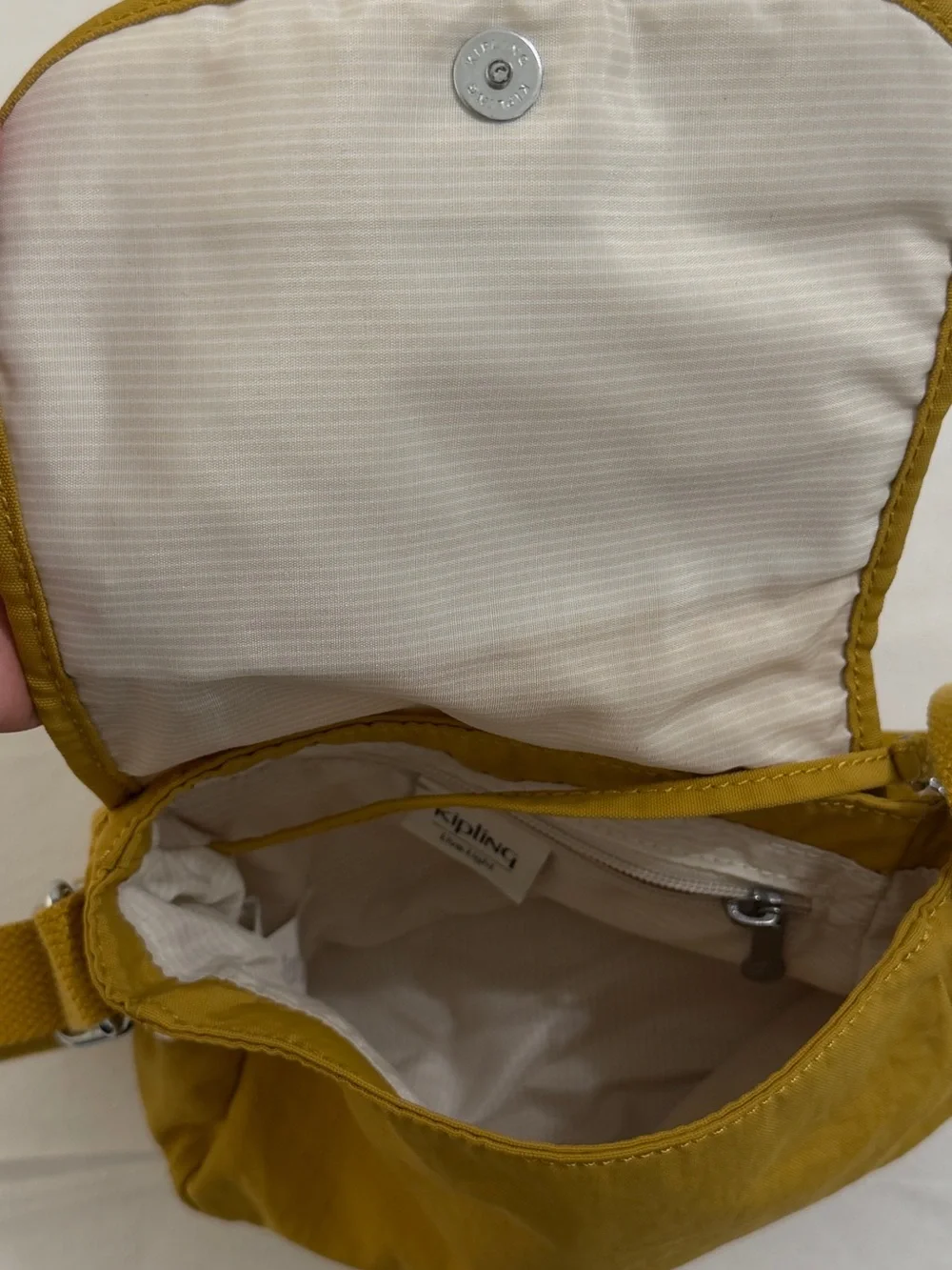 Kipling Golden Yellow Crossbody Bag - Picture 5 of 8